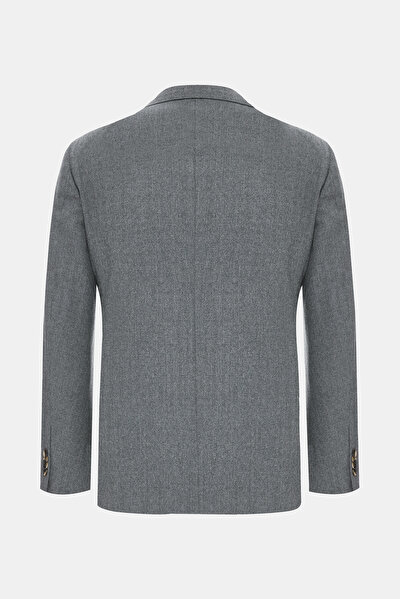 GRAY MELANGE WOOL SUIT 8