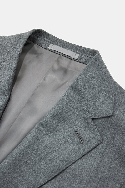GRAY MELANGE WOOL SUIT 10
