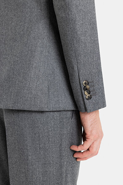 GRAY MELANGE WOOL SUIT 3