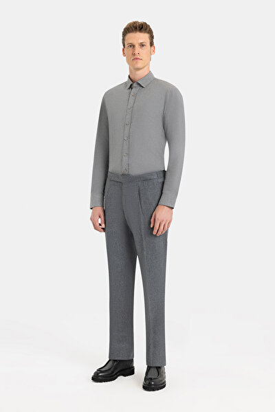 GRAY MELANGE WOOL SUIT 4