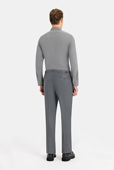 GRAY MELANGE WOOL SUIT 5
