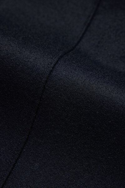 NAVY BLUE WOOL TOPCOAT 8
