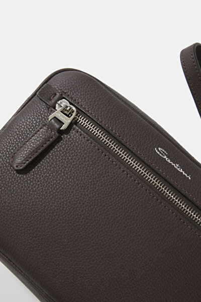 BROWN LEATHER BAG 5