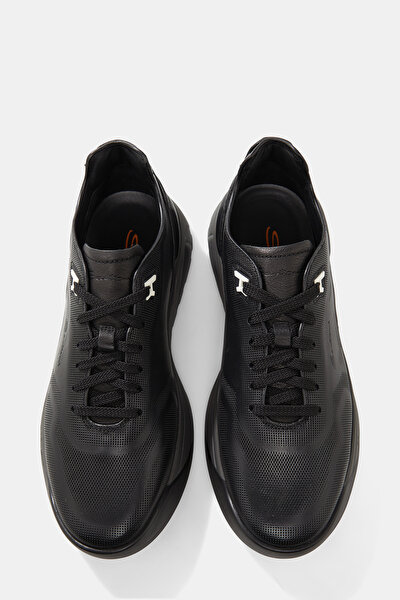 BLACK LEATHER SHOES 5