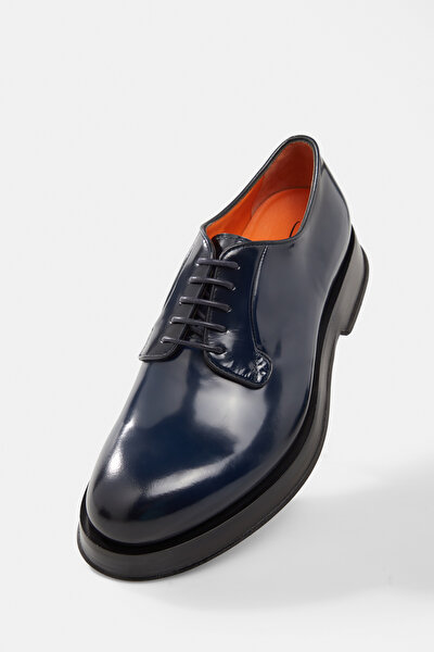 NAVY BLUE LEATHER SHOE 5
