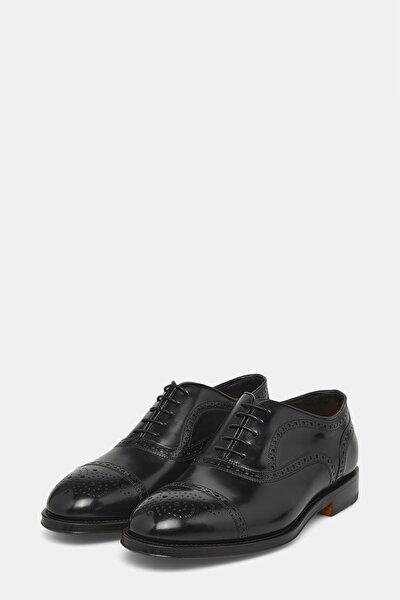 BLACK LEATHER SHOES 3