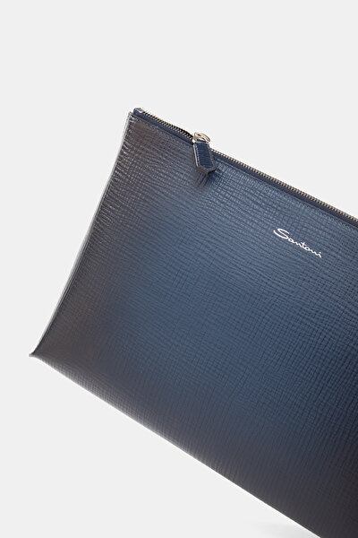NAVY BLUE LEATHER BAG 4