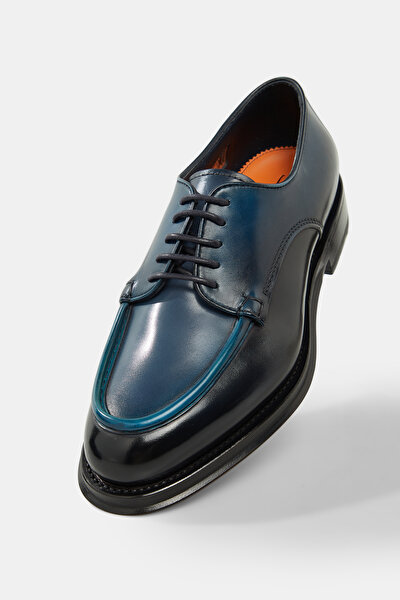 NAVY BLUE LEATHER SHOE 5