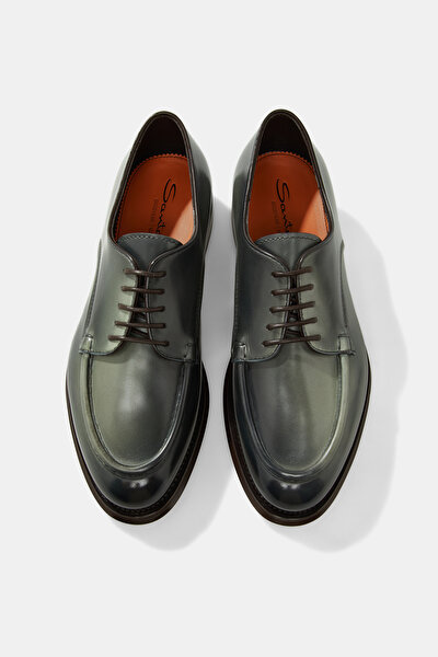 LIGHT GREEN LEATHER SHOE 4