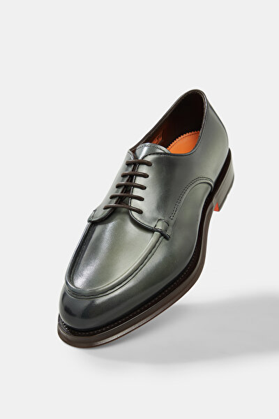 LIGHT GREEN LEATHER SHOE 5