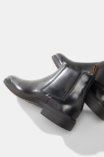 BLACK LEATHER BOOT 5