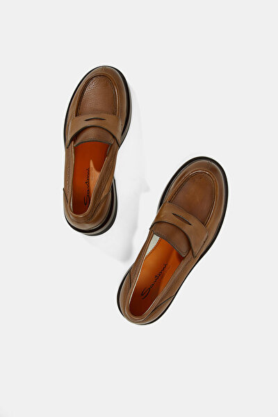 BROWN LEATHER SHOE 4