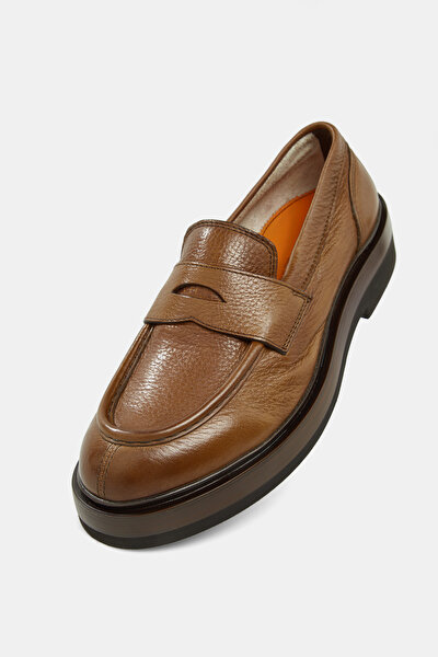 BROWN LEATHER SHOE 5