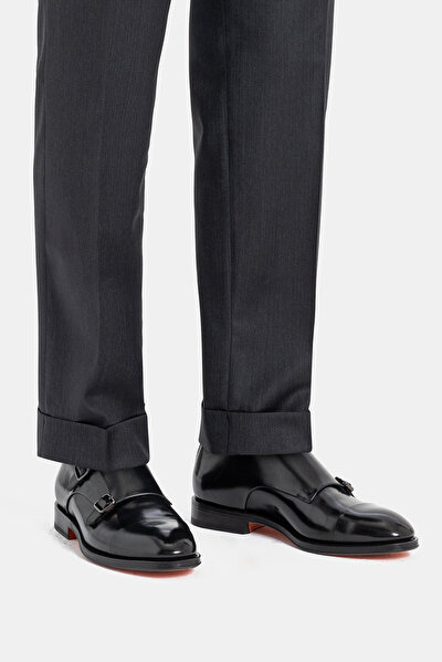BLACK LEATHER SHOE 5