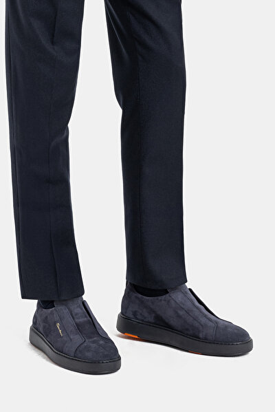 NAVY BLUE LEATHER SHOE 5