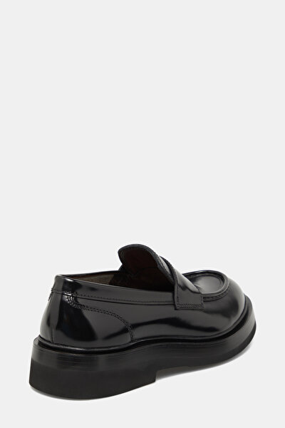 BLACK LEATHER SHOE 3