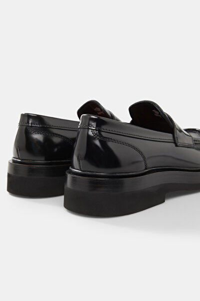 BLACK LEATHER SHOE 4