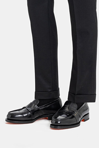 BLACK LEATHER SHOE 4