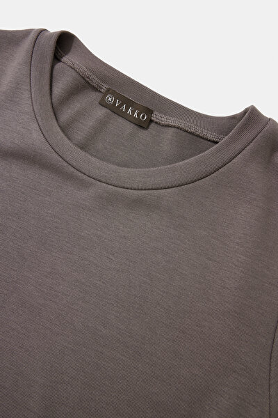 MINK BASIC / ROUND NECKLINE SHORT SLEEVE TSHIRT 3