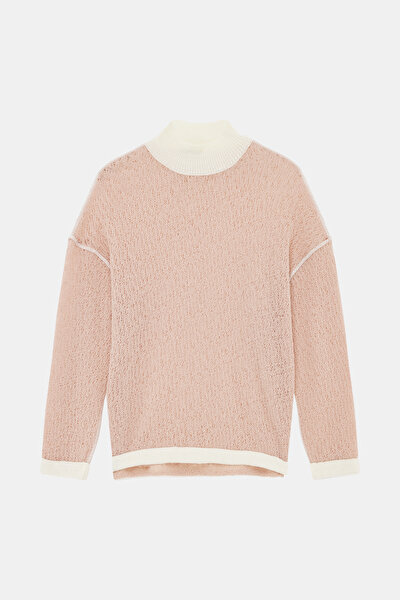 ECRU UPRIGHT COLLAR KNITWEAR 4