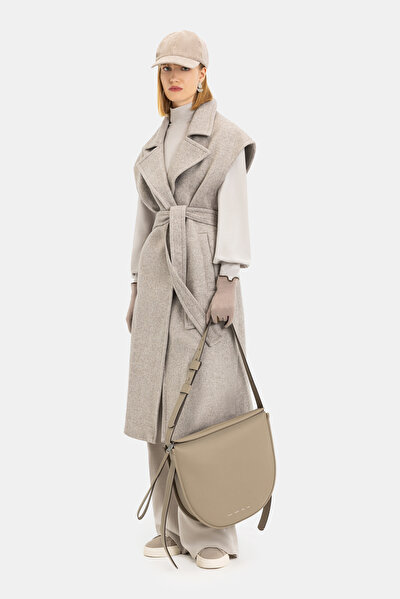 BEIGE LEATHER BAG 4