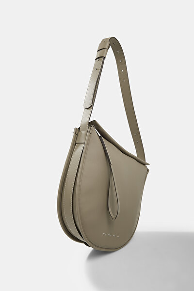BEIGE LEATHER BAG 5