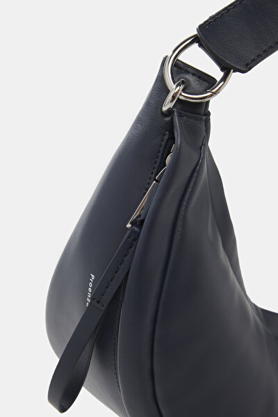 NAVY BLUE LEATHER BAG 5