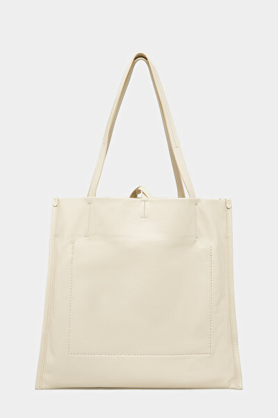 ECRU LEATHER BAG 3