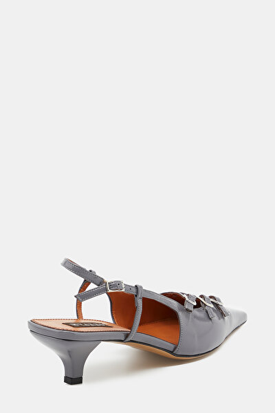 GREY PATENT LEATHER SHOE 3