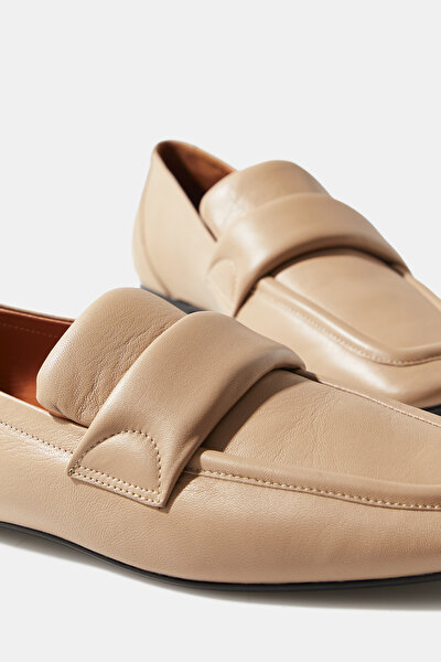BEIGE LEATHER SHOE 5