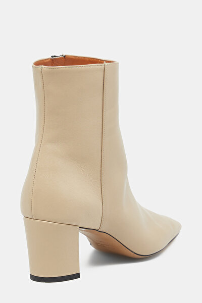 CREAM LEATHER BOOT 3