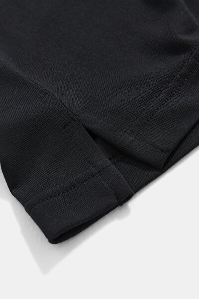 BLACK BASIC / ROUND NECKLINE SHORT SLEEVE TSHIRT 5