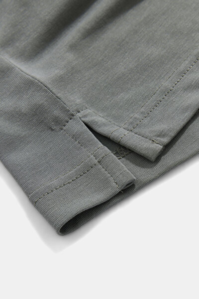 GREEN BASIC / ROUND NECKLINE SHORT SLEEVE TSHIRT 4