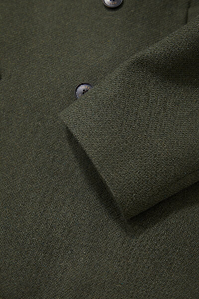 KHAKI REEFER JACKET 5