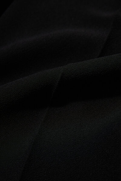 BLACK WIDE LEG TROUSERS 4