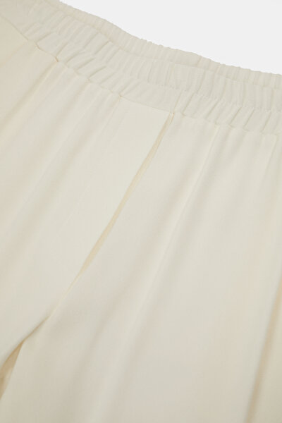 ECRU WIDE LEG TROUSERS 3
