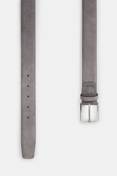 GREY SUEDE BELT 3