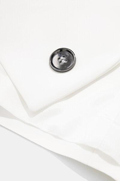 ECRU SURPLICE NECKLINE (CROSS-OVER NECKLINE) JACKET 8