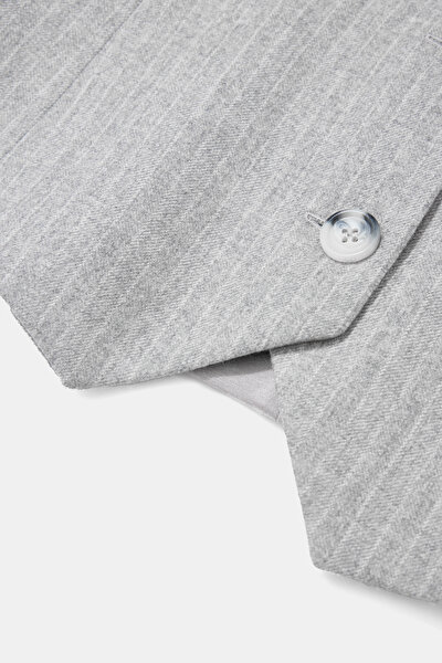 ECRU V NECK VEST 4