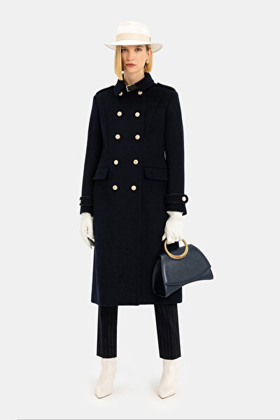 DARK NAVY BLUE REEFER JACKET 8