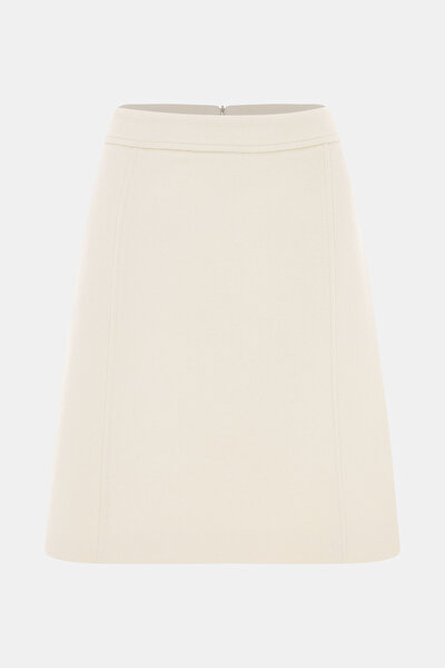 ECRU ABOVE THE KNEE SKIRT 4