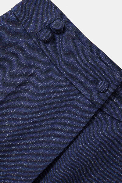 NAVY BLUE SKINNY LEG TROUSERS 3