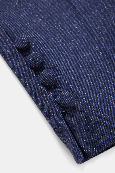 NAVY BLUE SKINNY LEG TROUSERS 4