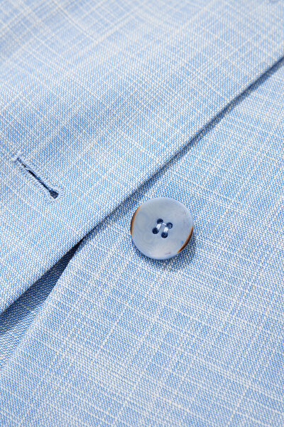 BLUE SURPLICE NECKLINE (CROSS-OVER NECKLINE) JACKET 4