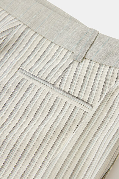 MULTICOLOR STRIPED PATTERNED STRAIGHT CUT TROUSERS 4