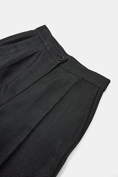 BLACK WIDE LEG TROUSERS 8