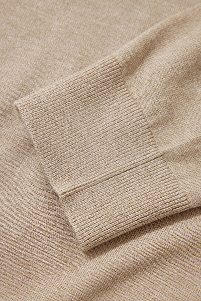 CAMEL POLO NECK TRICOT 4