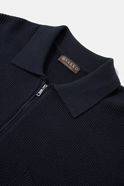 LACİVERT POLO YAKA TRİKO 3