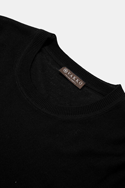BLACK BASIC / ROUND NECKLINE TRICOT 3