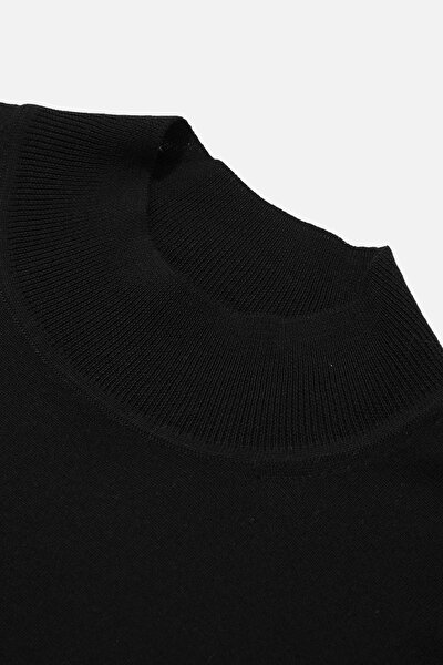 BLACK 1/2 TURTLENECK TRICOT 3